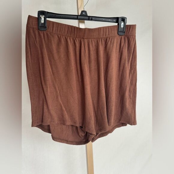 Skims Women’s Sz Large Copper Soft Lounge Sleep Pajama Drawstring Shorts - Picture 1 of 4